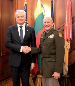 Adjutant General of Pennsylvania meets with President of Lithuania
