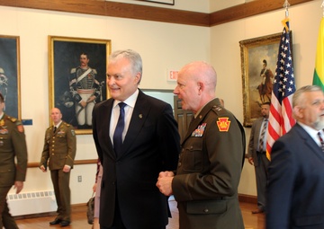 Adjutant General of Pennsylvania meets with President of Lithuania