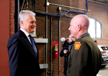 Adjutant General of Pennsylvania meets with President of Lithuania