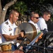 Fort Sam's Own 323d Army Band and the 78th Army Reserve Band perform together at the Alamo