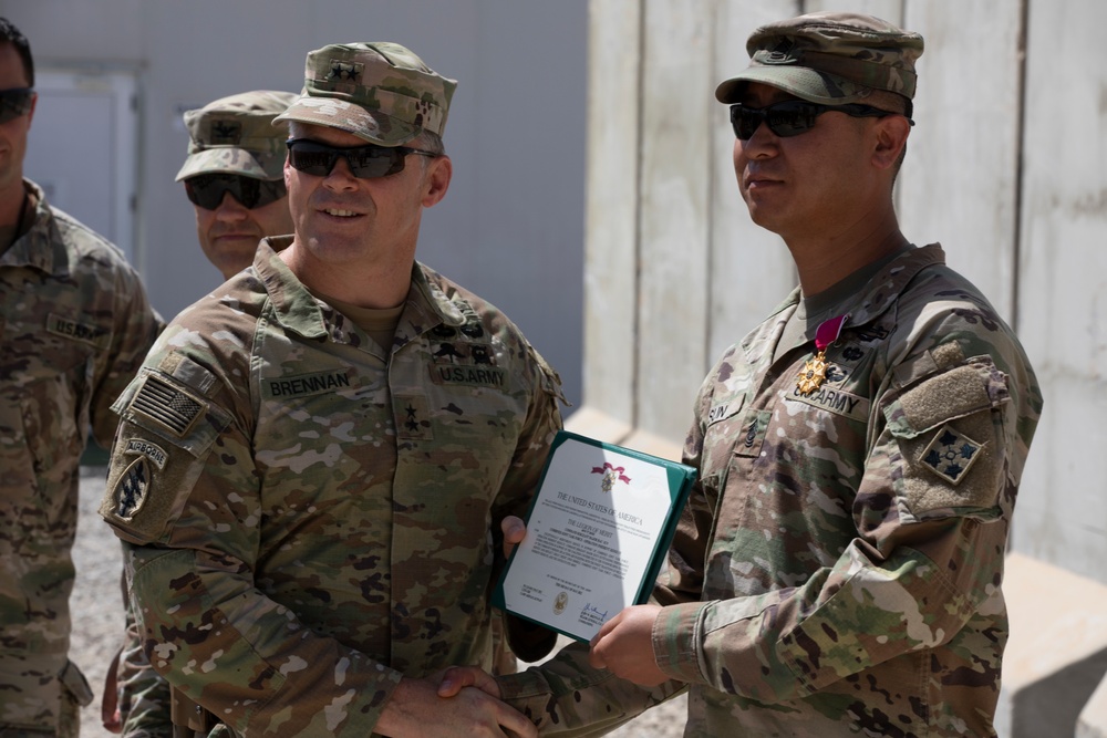 1st Stryker Brigade Combat Team, 4th Infantry Division, Transfer Of Authority Ceremony to 1st Brigade Combat Team, 10th Mountain Division, May 27, 2022, at Erbil Air Base, Iraq.