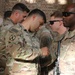 CJTF-OIR’s Task Force Santiago conducts a Soldier sleeve insignia ceremony June 22, 2022, at Union III Forward Operating Base, Iraq