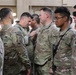 CJTF-OIR’s Task Force Santiago conducts a Soldier sleeve insignia ceremony June 22, 2022, at Union III Forward Operating Base, Iraq