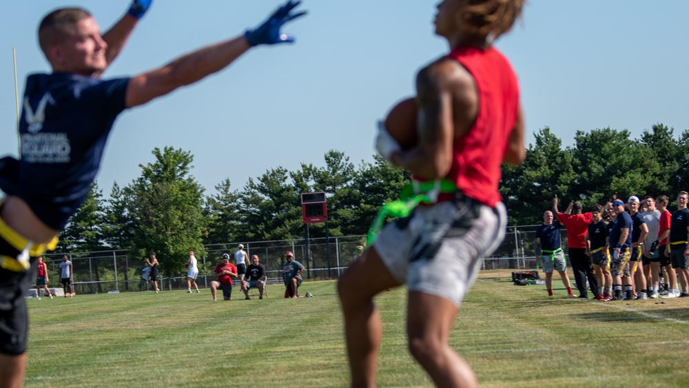 Airmen participate in local flag-football event