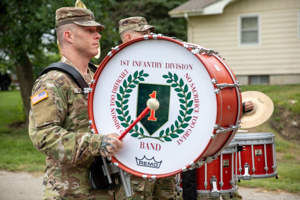 First Infantry Division Band Celebrates 4th of July in Randolph!  