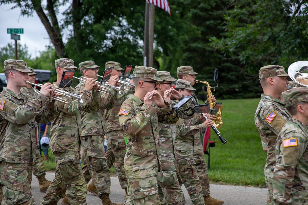 First Infantry Division Band Celebrates 4th of July in Randolph!