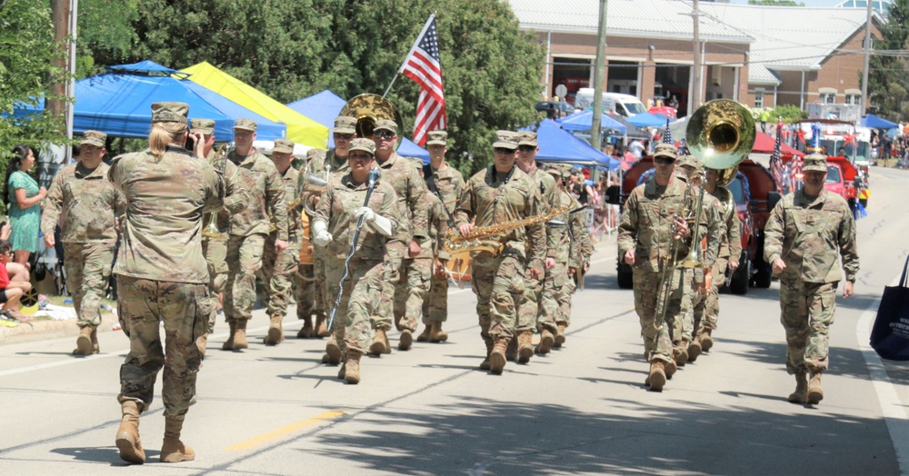 Illinois Army National Guard's 144th Army Band Celebrates Independence Day in Crystal Lake, IL