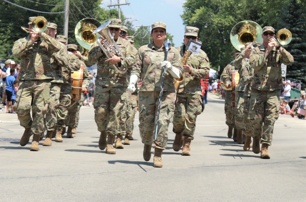 Illinois Army National Guard's 144th Army Band Celebrates Independence Day in Crystal Lake, IL