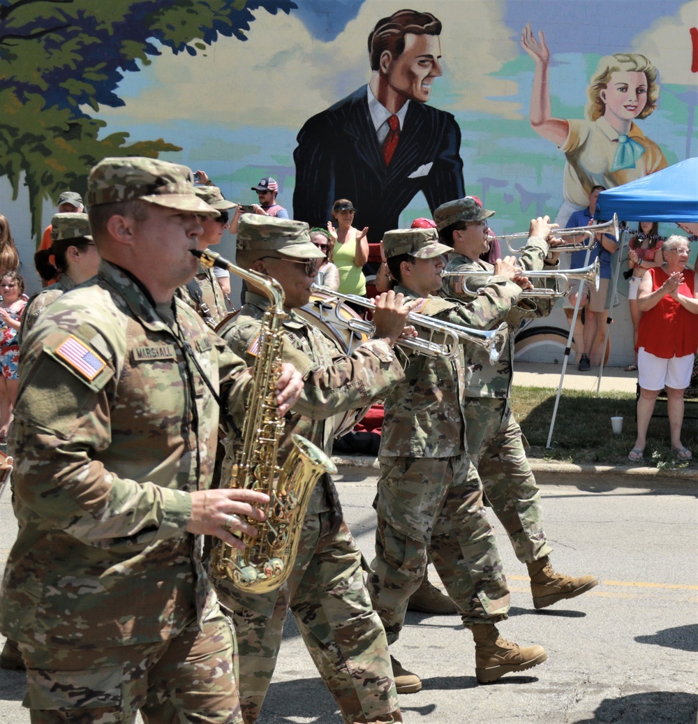 Illinois Army National Guard's 144th Army Band Celebrates Independence Day in Crystal Lake, IL