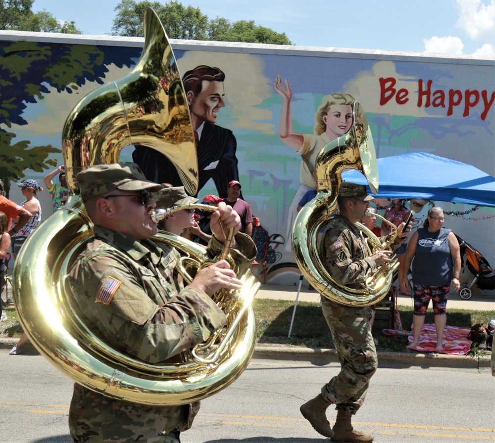 Illinois Army National Guard's 144th Army Band Celebrates Independence Day in Crystal Lake, IL