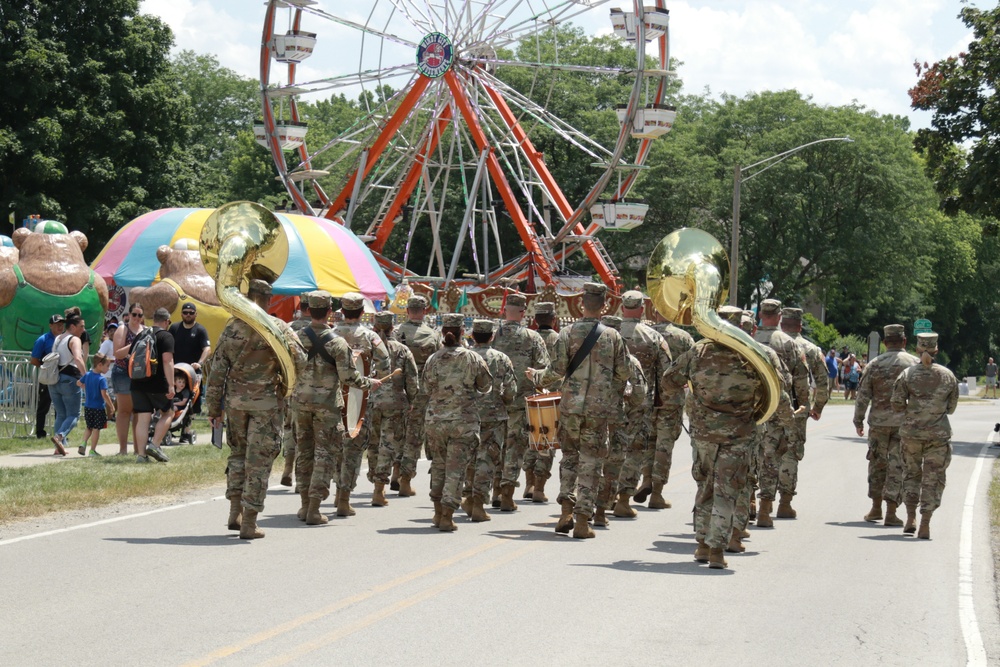 Illinois Army National Guard's 144th Army Band Celebrates Independence Day in Crystal Lake, IL