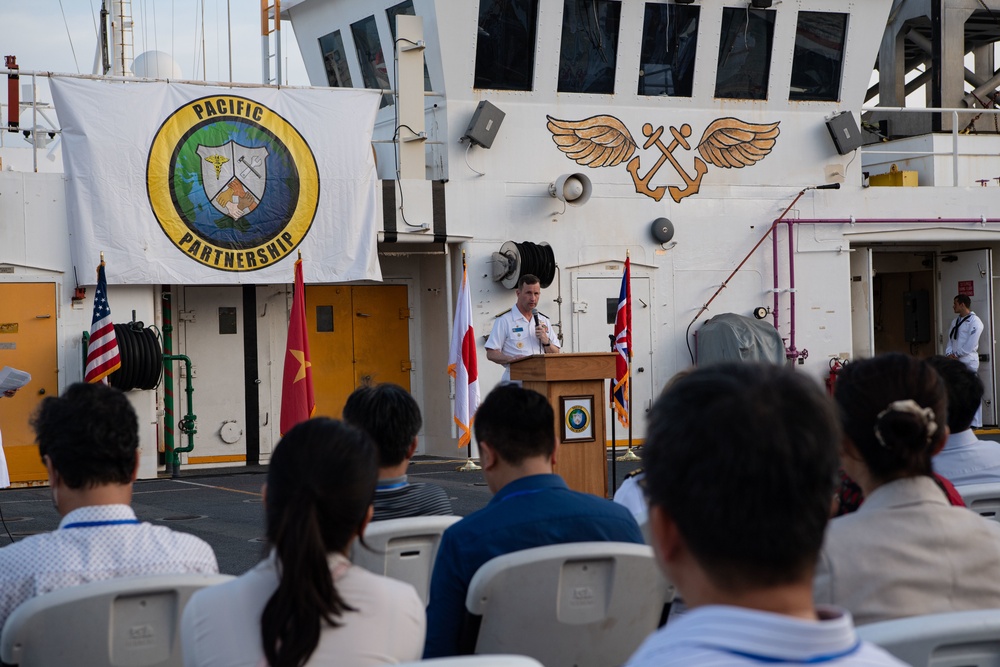 Pacific Partnership 2022 Vietnam Closing Ceremony Aboard USNS Mercy