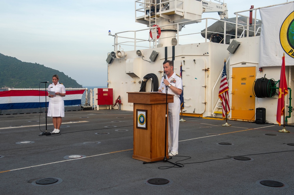 Pacific Partnership 2022 Vietnam Closing Ceremony Held Aboard USNS Mercy