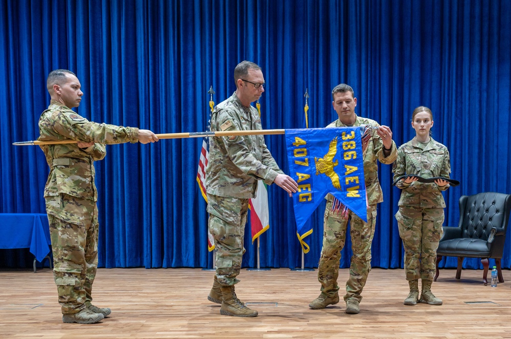 407th Air Expeditionary Group inactivated, Col. Jason R. Barnes relinquishes command