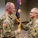 Outgoing commander takes colors one last time