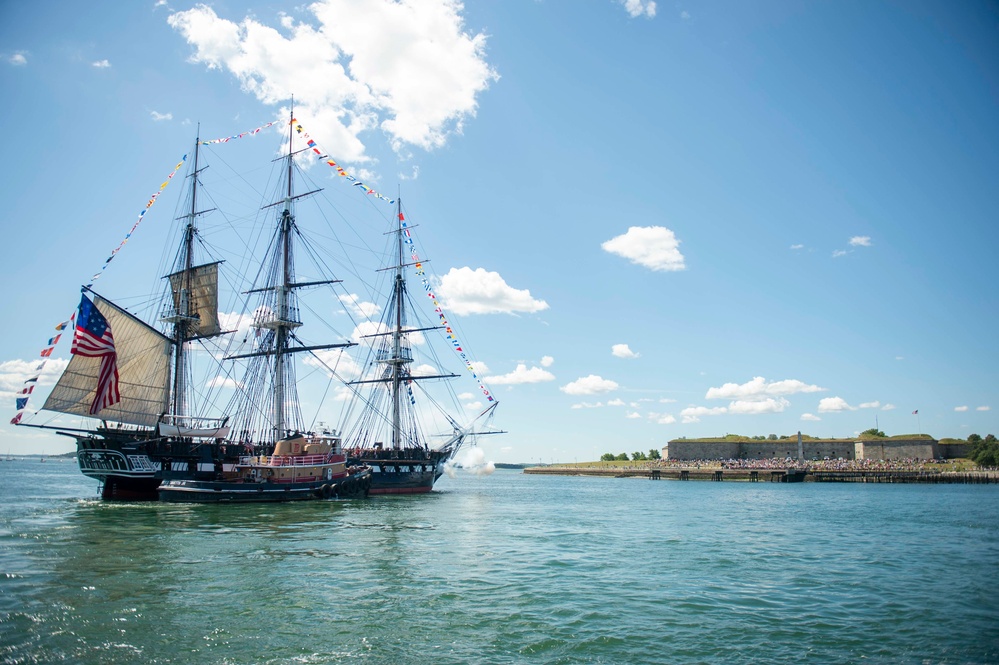 USS Constitution goes underway in celebration of Independence Day