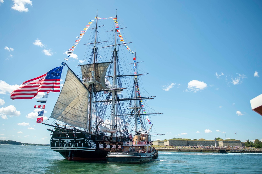 USS Constitution goes underway in celebration of Independence Day