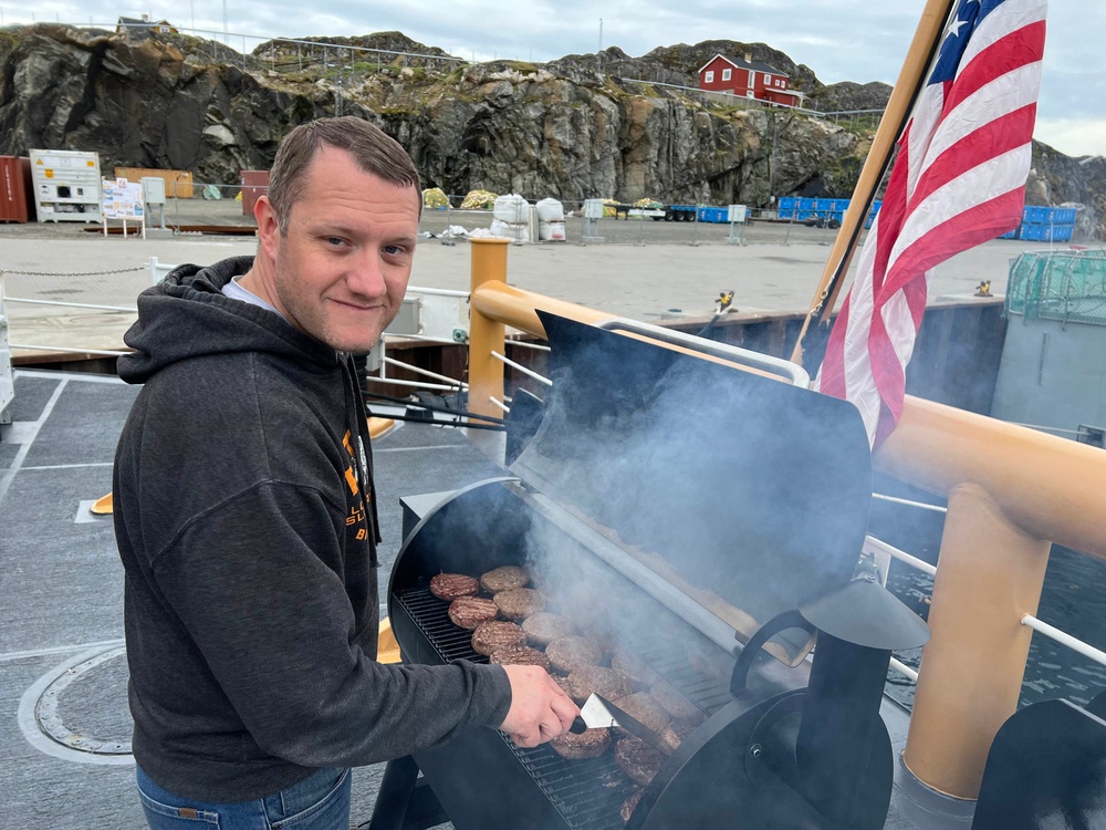 U.S. Coast Guard Cutter Oak crew celebrates July 4 in Greenland