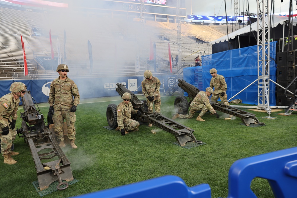 Utah National Guard howitzers start Stadium of Fire with a bang