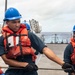 Sailors Aboard USS Dewey (DDG 105) Conduct Replenishment-at-Sea with USNS Cesar Chavez (T-AKE-14)