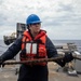 Sailors Aboard USS Dewey (DDG 105) Conduct Replenishment-at-Sea with USNS Cesar Chavez (T-AKE-14)