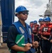 Sailors Aboard USS Dewey (DDG 105) Conduct Replenishment-at-Sea with USNS Cesar Chavez (T-AKE-14)