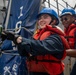 Sailors Aboard USS Dewey (DDG 105) Conduct Replenishment-at-Sea with USNS Cesar Chavez (T-AKE-14)