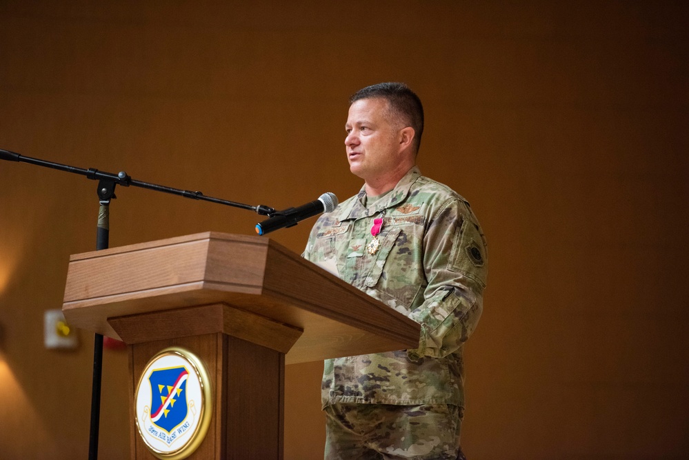 39th ABW Wing change of command