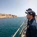 USS San Jacinto departs Valletta, Malta