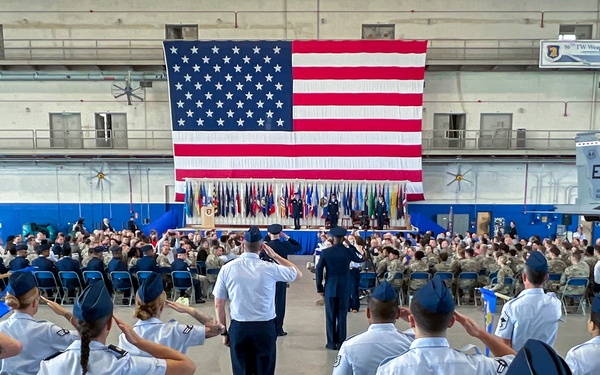 96th TW change of command