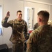 HHB, 1st DIVARTY XO promotes, re-enlists Soldier