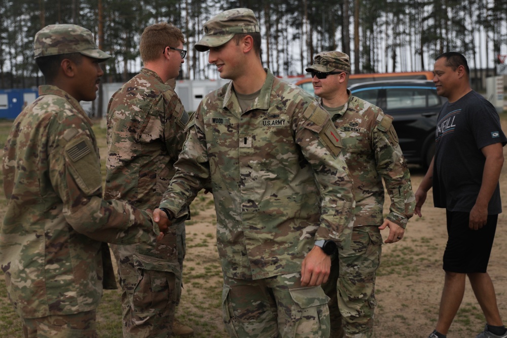 1st Infantry Division Artillery Soldiers promote in Latvia