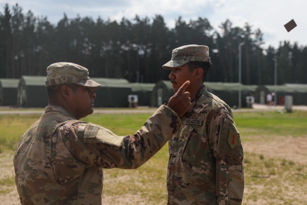 1st Infantry Division Artillery Soldiers promote in Latvia