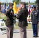 MG Werner passes retirement flag to CSM Charles