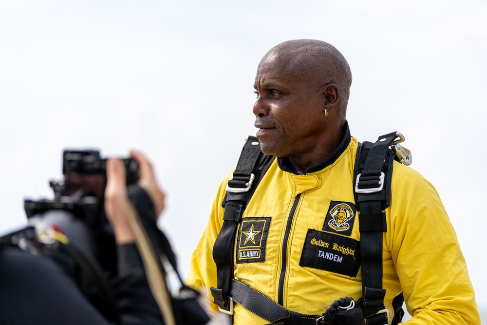 Army Golden Knights with Carl Lewis