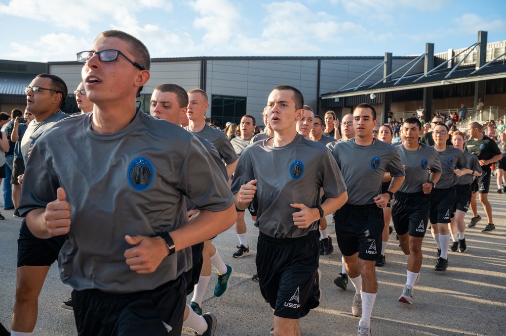 Airmen and Guardians' Run and Coining Ceremony
