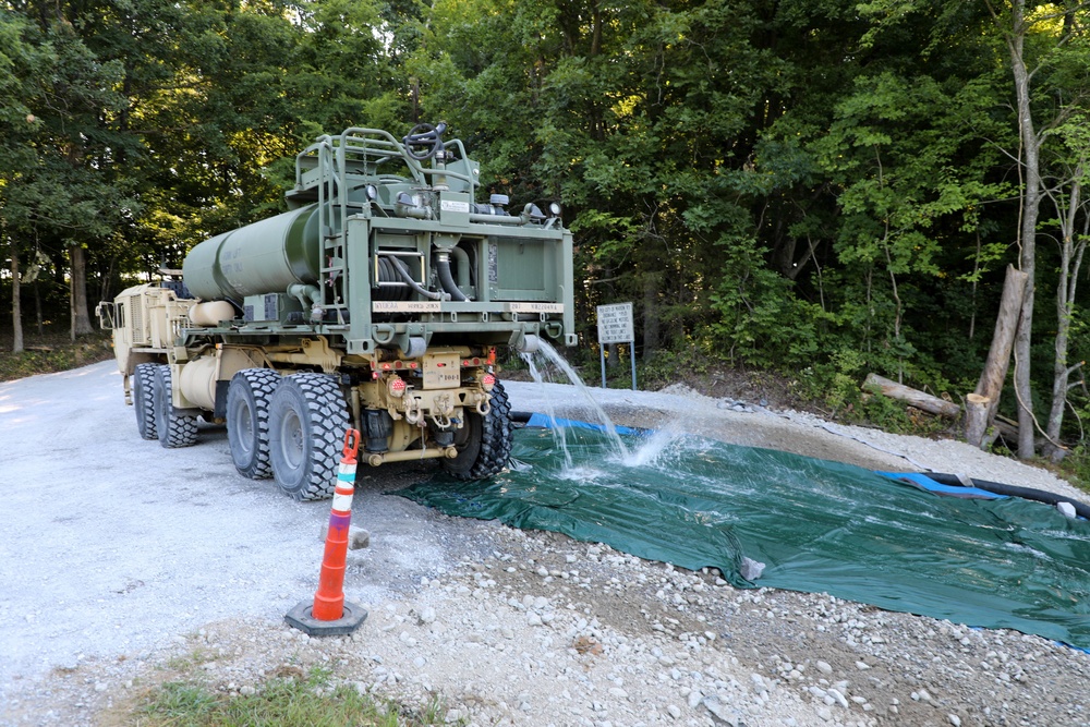 Guardsmen aid in water shortage