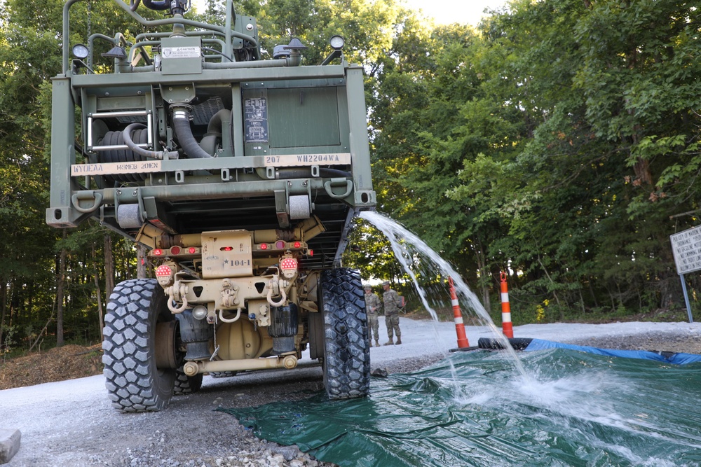 Guardsmen aid in water shortage