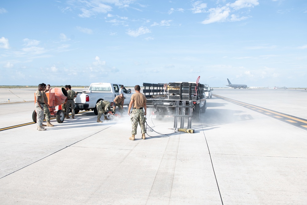 NMCB-14 knocks out some airfield damage repair at NASKW
