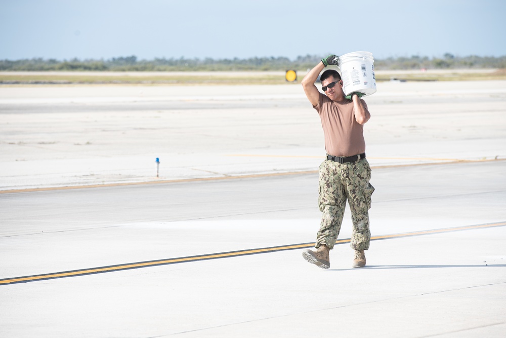 NMCB-14 knocks out some airfield damage repair at NASKW