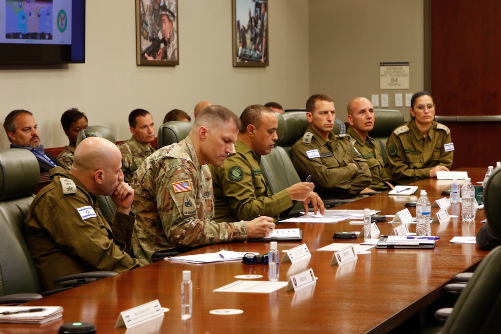 Chief of the Israeli Ground Forces visits USARCENT’s Patton Hall