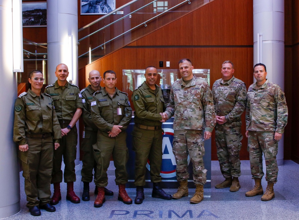 Chief of the Israeli Ground Forces visits USARCENT’s Patton Hall