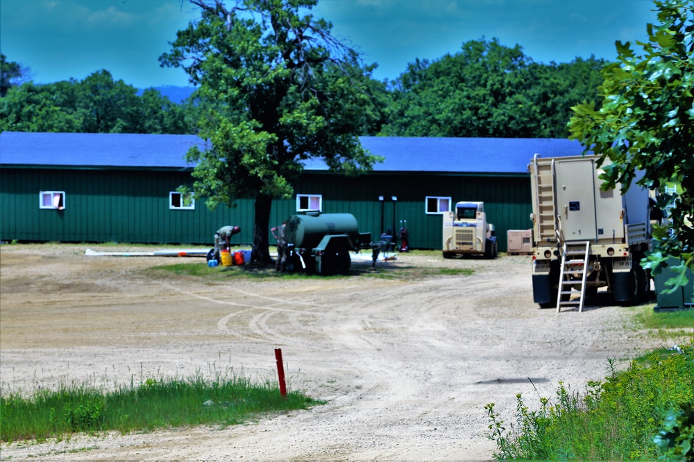 389th Engineer Company Soldiers hone skills supporting troop project at Fort McCoy