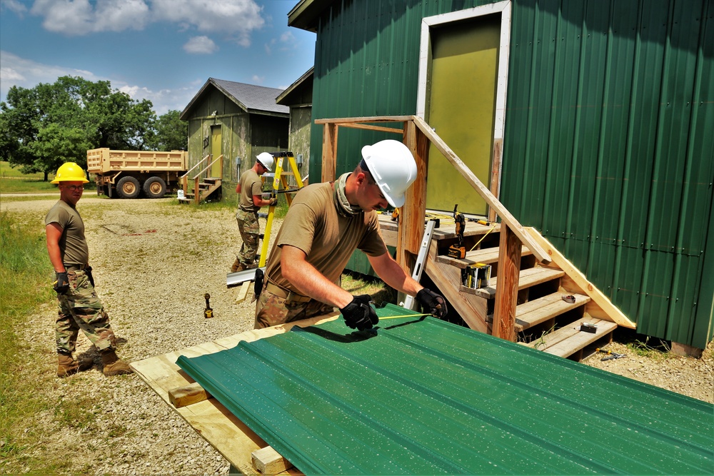 389th Engineer Company Soldiers hone skills supporting troop project at Fort McCoy