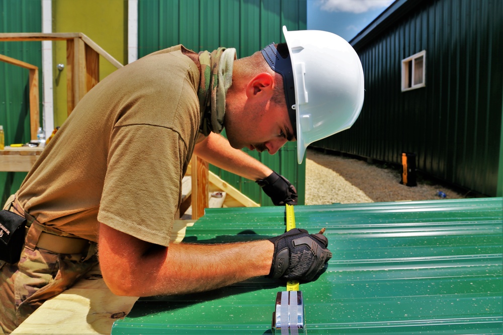 389th Engineer Company Soldiers hone skills supporting troop project at Fort McCoy