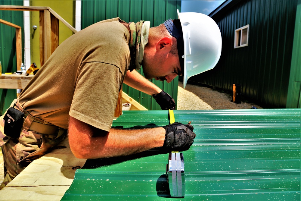 389th Engineer Company Soldiers hone skills supporting troop project at Fort McCoy