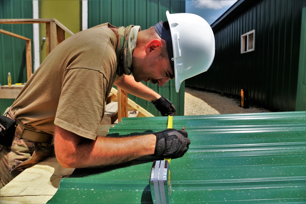 389th Engineer Company Soldiers hone skills supporting troop project at Fort McCoy