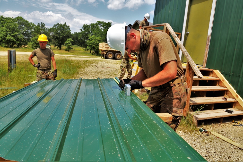 389th Engineer Company Soldiers hone skills supporting troop project at Fort McCoy