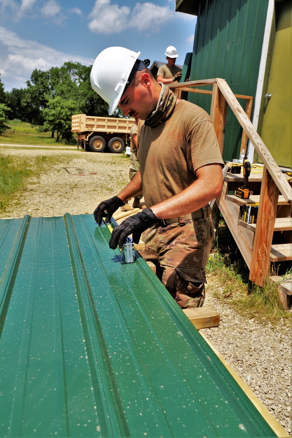 389th Engineer Company Soldiers hone skills supporting troop project at Fort McCoy