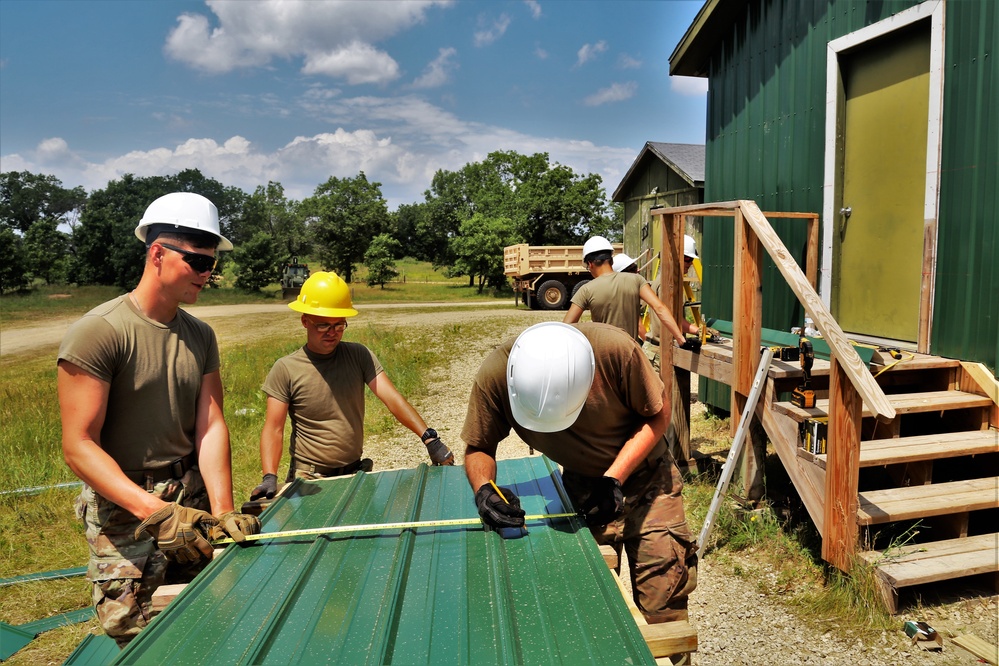 389th Engineer Company Soldiers hone skills supporting troop project at Fort McCoy